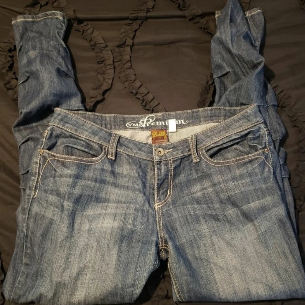 YMI Premium Ruched Denim Jeans Size 13